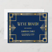 Elegante Golden Art Deco Festival - Martha Argeric Postkarte (Vorne/Hinten)