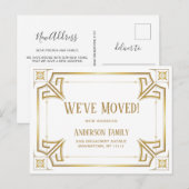 Elegante Golden Art Deco Festival - Martha Argeric Postkarte (Vorne/Hinten)