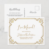 Elegante Golden Art Deco Festival - Martha Argeric Postkarte (Vorne/Hinten)