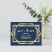 Elegante Golden Art Deco Festival - Martha Argeric Postkarte (Stehend Vorderseite)