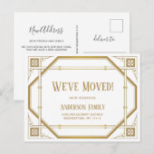 Elegante Golden Art Deco Festival - Martha Argeric Postkarte (Vorne/Hinten)