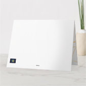 Elegante Golden Butterfly Dankeschön Karte - Custo (Rückseite)