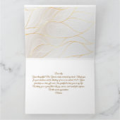 Elegante Golden Butterfly Dankeschön Karte - Custo (Innenseite)