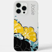 Elegante Golden Camellias Name Case-Mate iPhone Hülle (Rückseite)