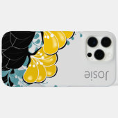 Elegante Golden Camellias Name Case-Mate iPhone Hülle (Rückseite (Horizontal))