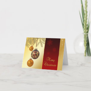 Elegante Golden Christmas Feiertagskarte
