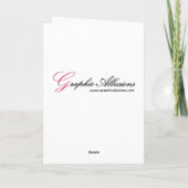 Elegante Golden Christmas Feiertagskarte (Rückseite)