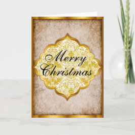 Elegante Golden Christmas Feiertagskarte