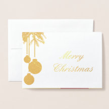Elegante Golden Christmas - Foil Card