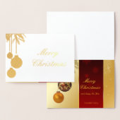 Elegante Golden Christmas - Foil Card Folienkarte (Anzeige)
