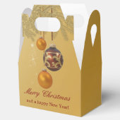 Elegante Golden Christmas Geschenkschachtel (Geöffnet)