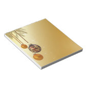Elegante Golden Christmas Notizblock (angewinkelt)