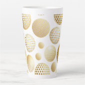 Elegante Golden Circle Latte Tasse (Vorderseite)