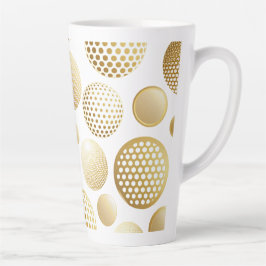 Elegante Golden Circle Latte Tasse