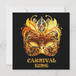 Elegante Golden Feathers Venezianisch Mask