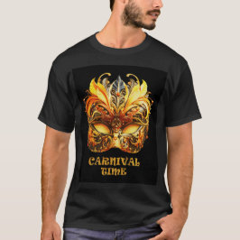 Elegante Golden Feathers Venezianisch Mask T-Shirt