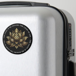 Elegante Golden Lotus Blume Das Licht in mir ... Magnet