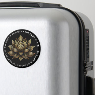 Elegante Golden Lotus Blume Das Licht in mir ... Magnet