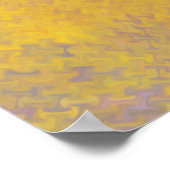 Elegante Golden Marble Kunst, Dichtung und Musik Poster (Ecke)