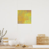 Elegante Golden Marble Kunst, Dichtung und Musik Poster (Küche)