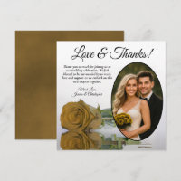 Elegante Golden Ochre Rose Oval Jazz Foto Hochzeit