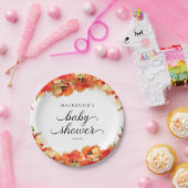 Elegante Golden Poppy Baby Dusche Pappteller (Party)