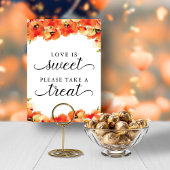 Elegante Golden Poppy Liebe ist Sweet Sign Einladung