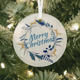 Elegante Golden Rentier Weihnachtsfeier Ornament Aus Glas