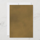 Elegante Golden Rose Classy Script Wedding Einladung (Rückseite)