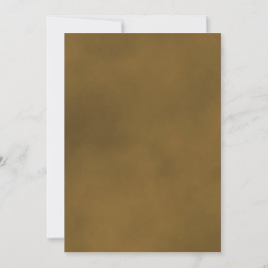 Elegante Golden Rose Classy Script Wedding Einladung (Rückseite)