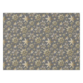 Elegante Golden Snowflakes Gran Café Tischdecke (Vorderseite (Horizontal))