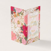 Elegante Golden Strikes Farbenfrohe Winter Floral (Vorderseite)