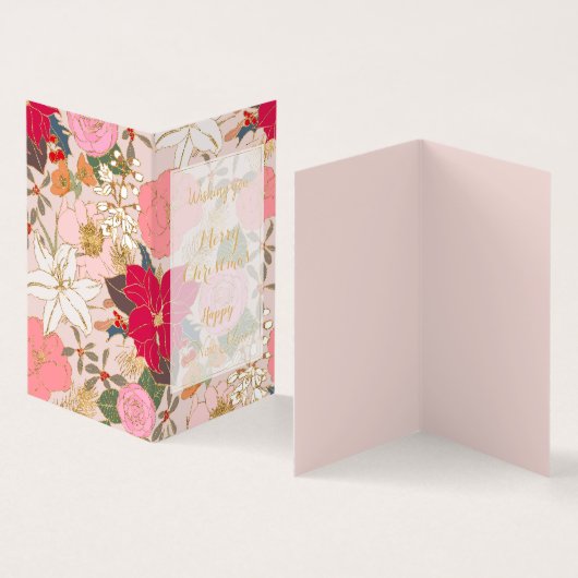 Elegante Golden Strikes Farbenfrohe Winter Floral (Innenseite und Außenseite)