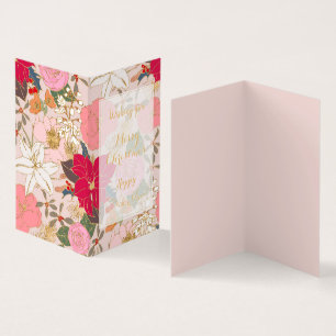 Elegante Golden Strikes Farbenfrohe Winter Floral