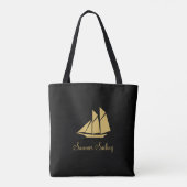 Elegante Golden Summer Sailing Tasche (Rückseite)