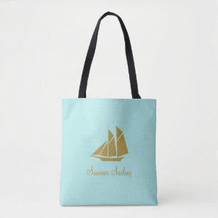 Elegante Golden Summer Sailing Tasche