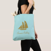 Elegante Golden Summer Sailing Tasche (Von Nahem)