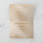 Elegante Golden Swans Formal Danke-Karte Dankeskarte (Innenseite)