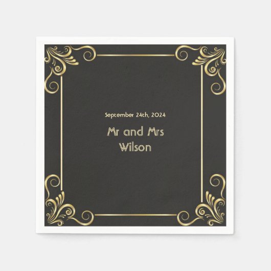 Elegante Golden Traumstrecke Airolo - Gletsch Serviette (Vorderseite)