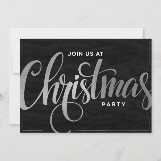 Elegante Golden Trendy Script Einladung (Vorderseite)