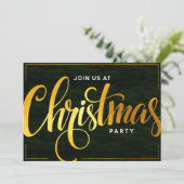 Elegante Golden Trendy Script Parco Civico-Ciani Einladung (Stehend Vorderseite)