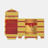 Elegante Golden Wedding Celebration Geschenkschachtel (Ungefaltet)
