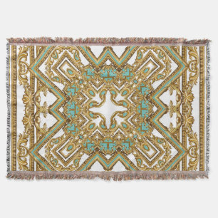 Elegante goldene Barock-, Ornament-Design. Decke