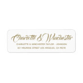 Elegante goldene benutzerdefinierte Skripte modern (Vorne)