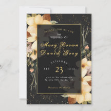 Elegante Goldene Blüten-Hochzeit