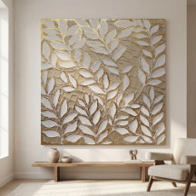 Elegante goldene botanische Blätter – Realist