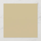 Elegante goldene botanische Hochzeit  Menükarte (Rückseite)