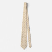 Elegante goldene Diamantmuster-Halsbinden Krawatte (Vorderseite)