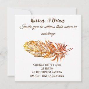 Elegante, Goldene Fee Einladung zur Hochzeit