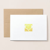 Elegante Goldene Foil Hochzeit Einladung (Rückseite mit Umschlag)